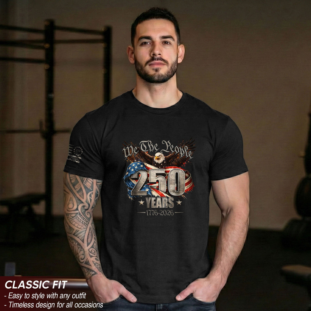 USA 250th Anniversary Shirt 1776-2026 We The People Eagle Patriotic America