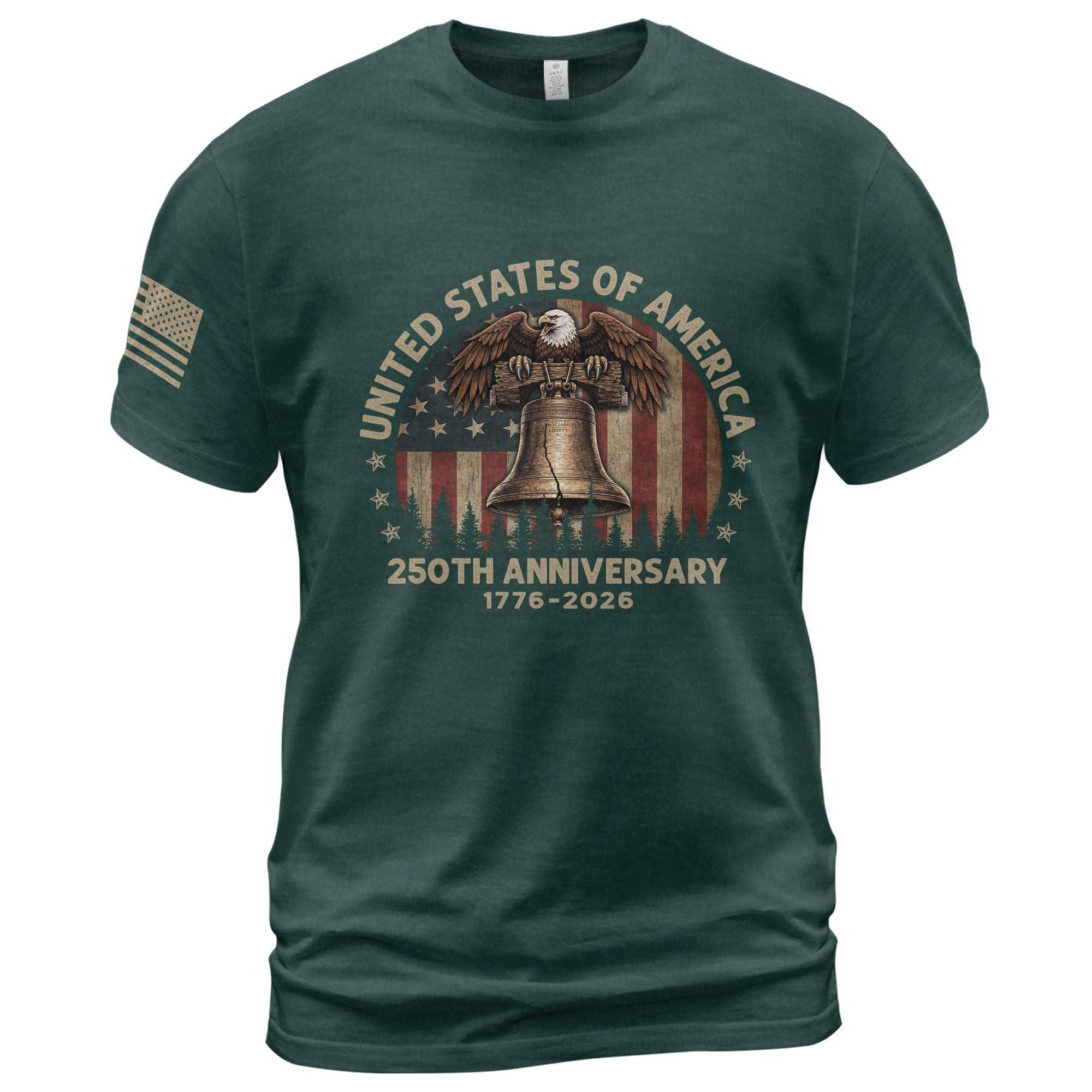 United States of 250 Years America Anniversary Shirt 1776-2026 Eagle Liberty Bell Patriotic
