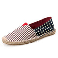 Casual America Flag All Season Linen Shallow Shoes