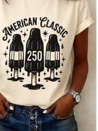 250th anniversary Crew Neck Usa/Us/American Casual T-Shirt