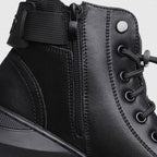 Men's Black Leather Solid Chelsea Boots