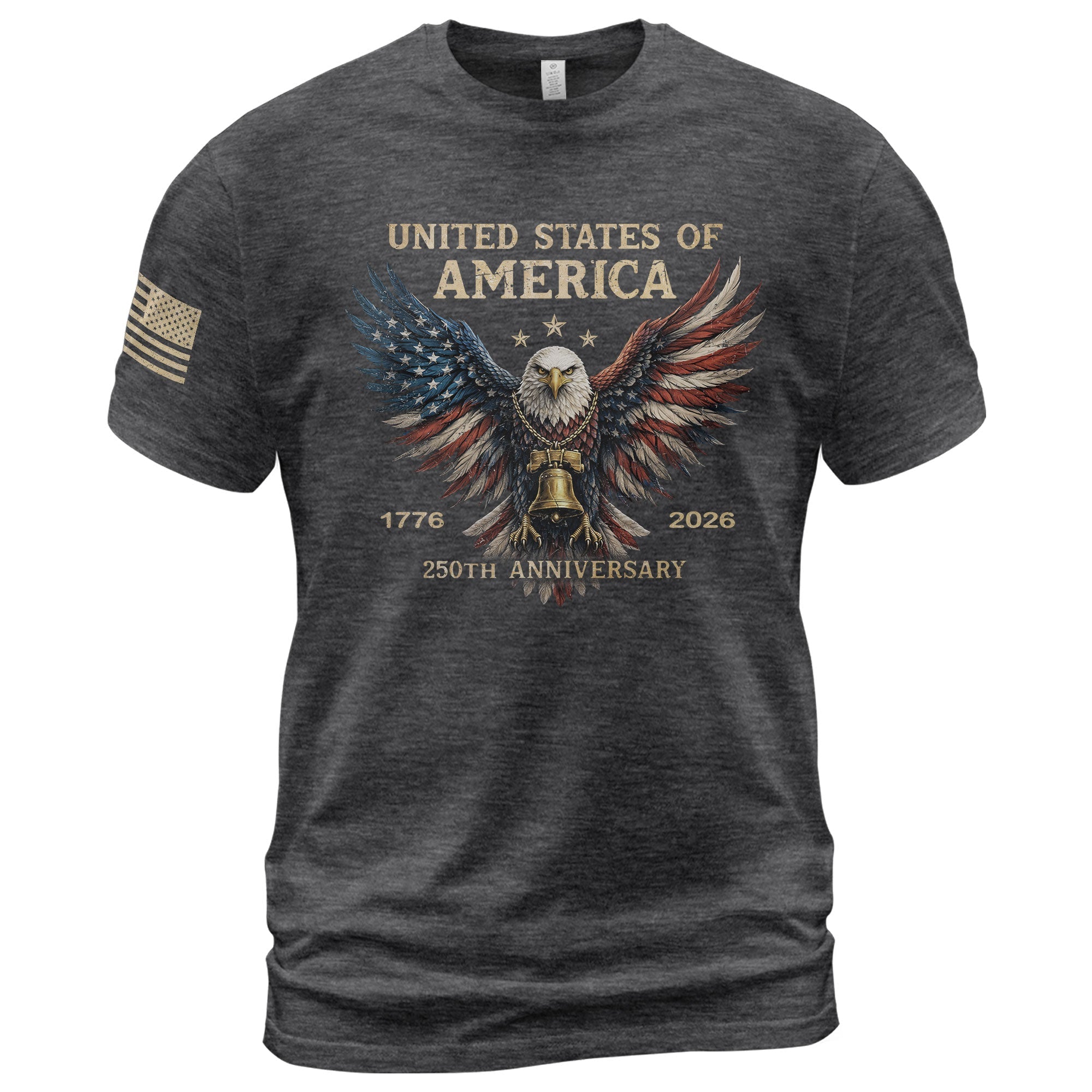 USA 250th Anniversary 250 Years Shirt 1776–2026 American Flag Winged Eagle Patriotic