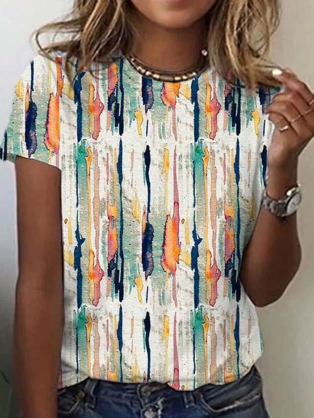 Casual Painting Regular Fit T-Shirt