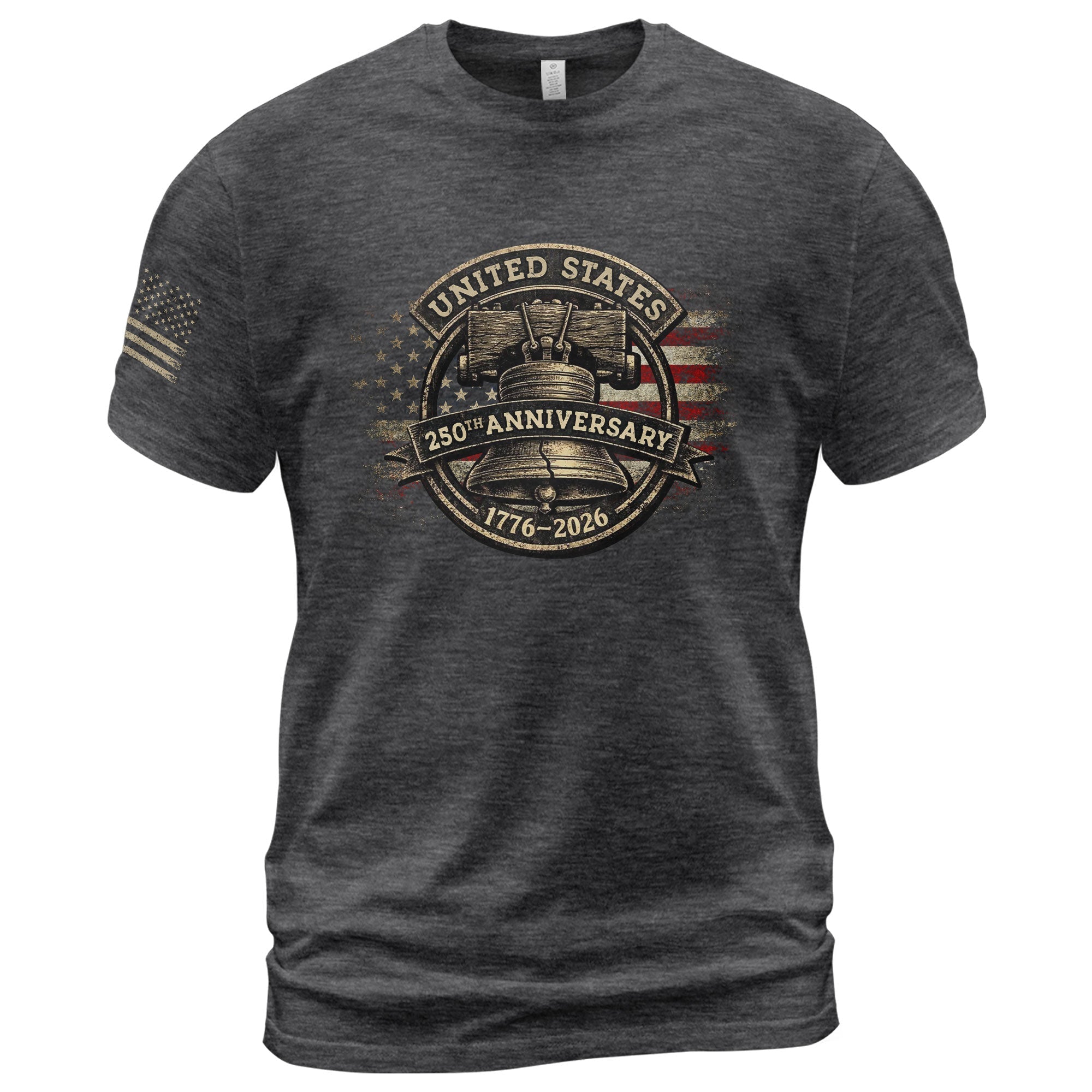 USA 250th Anniversary Shirt 1776-2026 Liberty Bell Patriotic American Flag