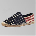 Casual America Flag All Season Linen Shallow Shoes