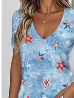 Women's Independence Day Print T-shirt