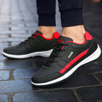 MEN'S EXTENDED WIDTH FOOT AND HEEL COMFORTABLE BREATHABLE SNEAKERS