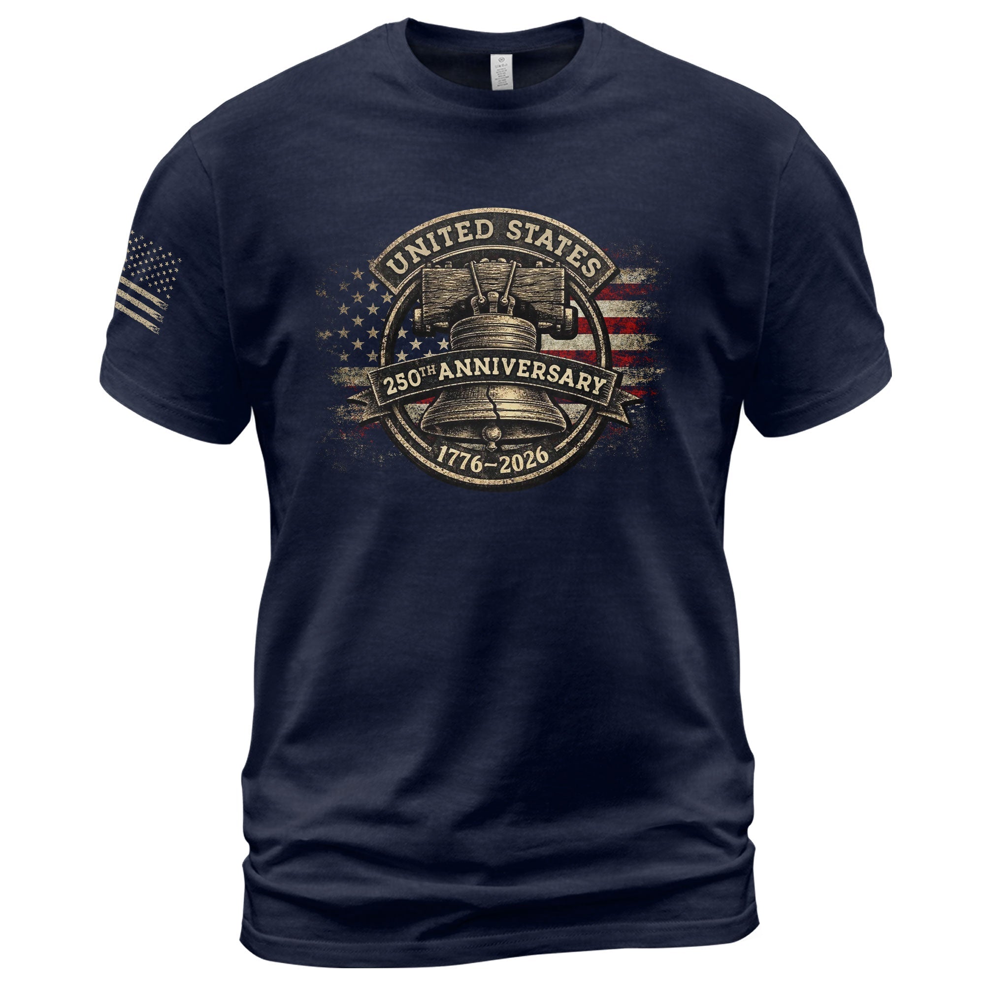 USA 250th Anniversary Shirt 1776-2026 Liberty Bell Patriotic American Flag
