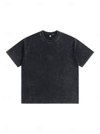 Women's 100% Cotton T Shirt Shirt Vintage Washed Tops Tee Top