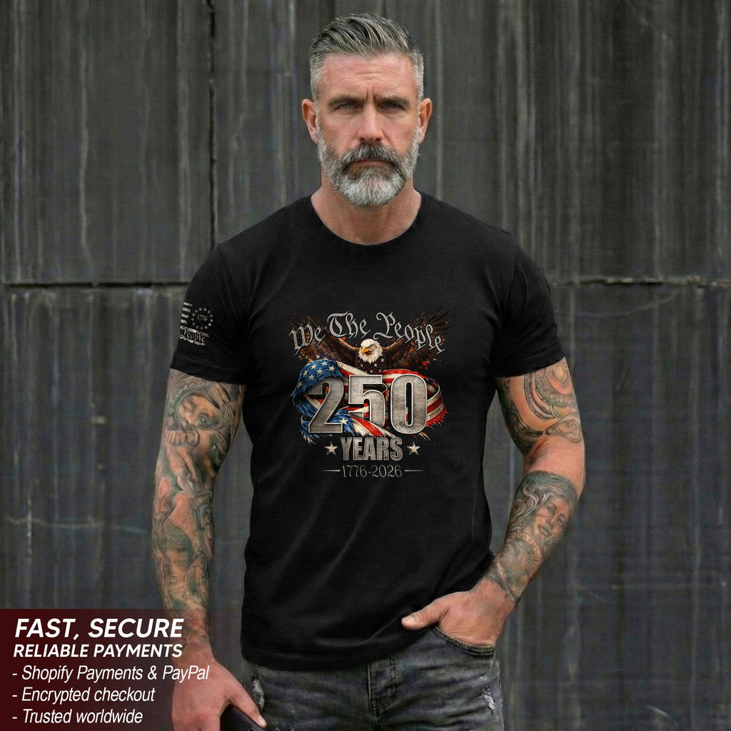 USA 250th Anniversary Shirt 1776-2026 We The People Eagle Patriotic America