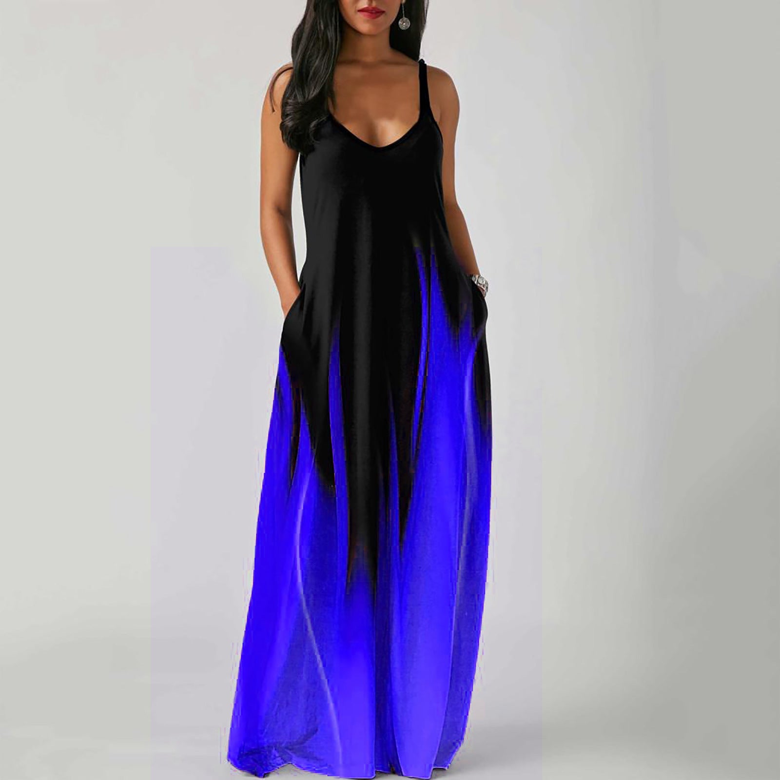 Mid-waisted long dress