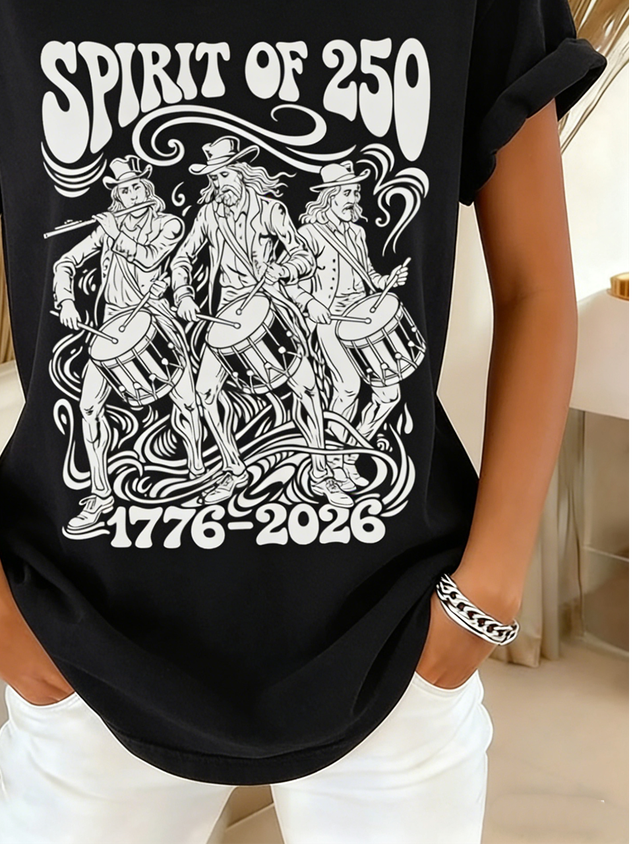 250th anniversary Cotton Casual Regular Fit T-Shirt