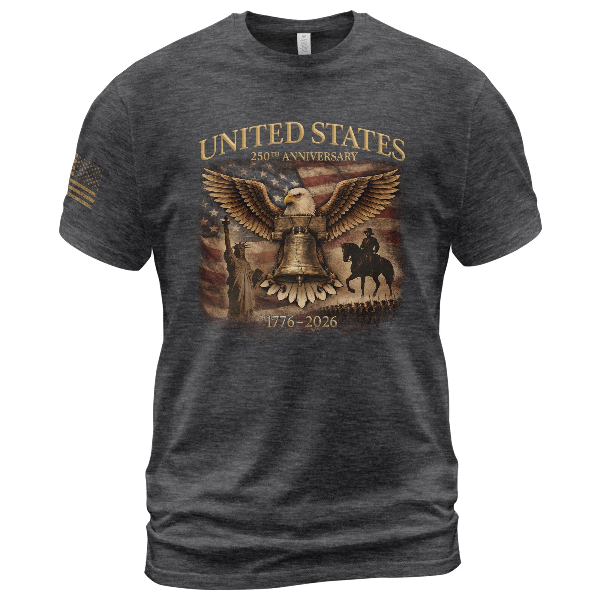 USA 250th Anniversary 250 Years Shirt 1776-2026 Liberty Bell Eagle Patriotic
