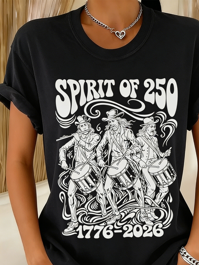 250th anniversary Cotton Casual Regular Fit T-Shirt