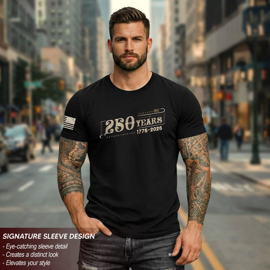 250 Years Independence Anniversary T-Shirt – 1776–2026 Vintage American Heritage Tee