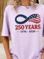 250th anniversary Regular Fit Cotton Casual Crew Neck T-Shirt