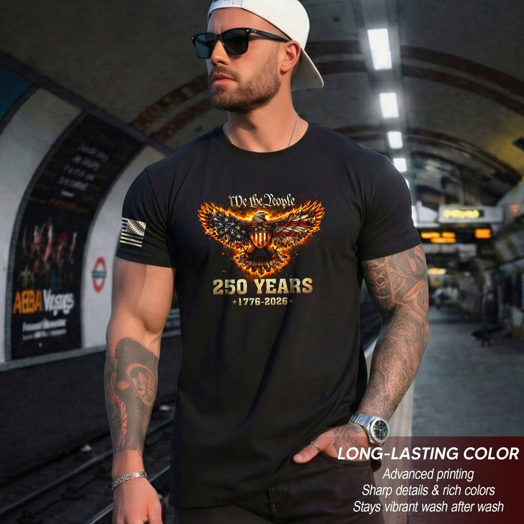 USA 250th Anniversary 250 Years Shirt 1776-2026 American Eagle We The People