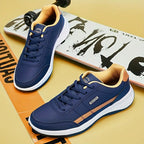 MEN'S EXTENDED WIDTH FOOT AND HEEL COMFORTABLE BREATHABLE SNEAKERS