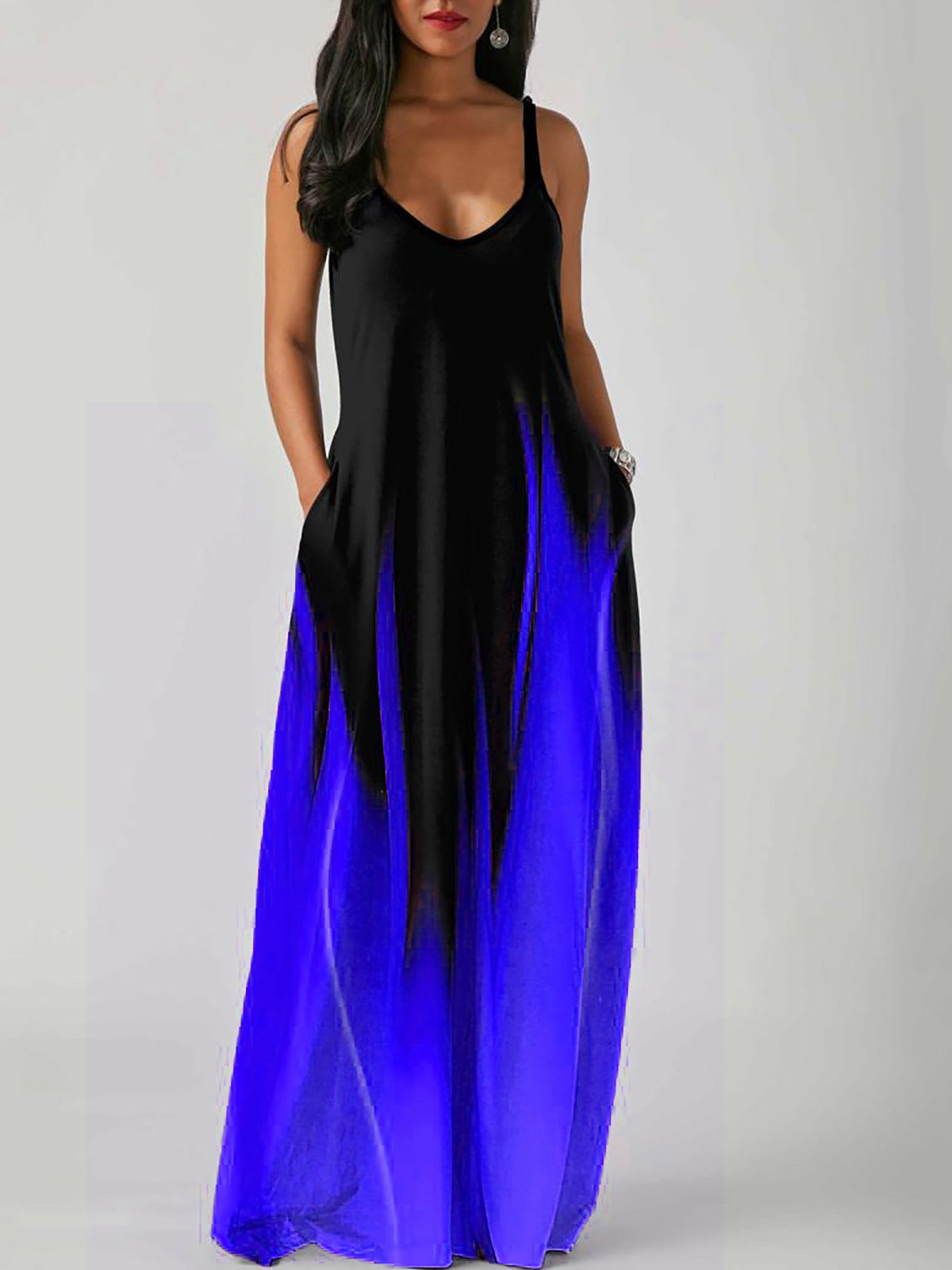 Mid-waisted long dress