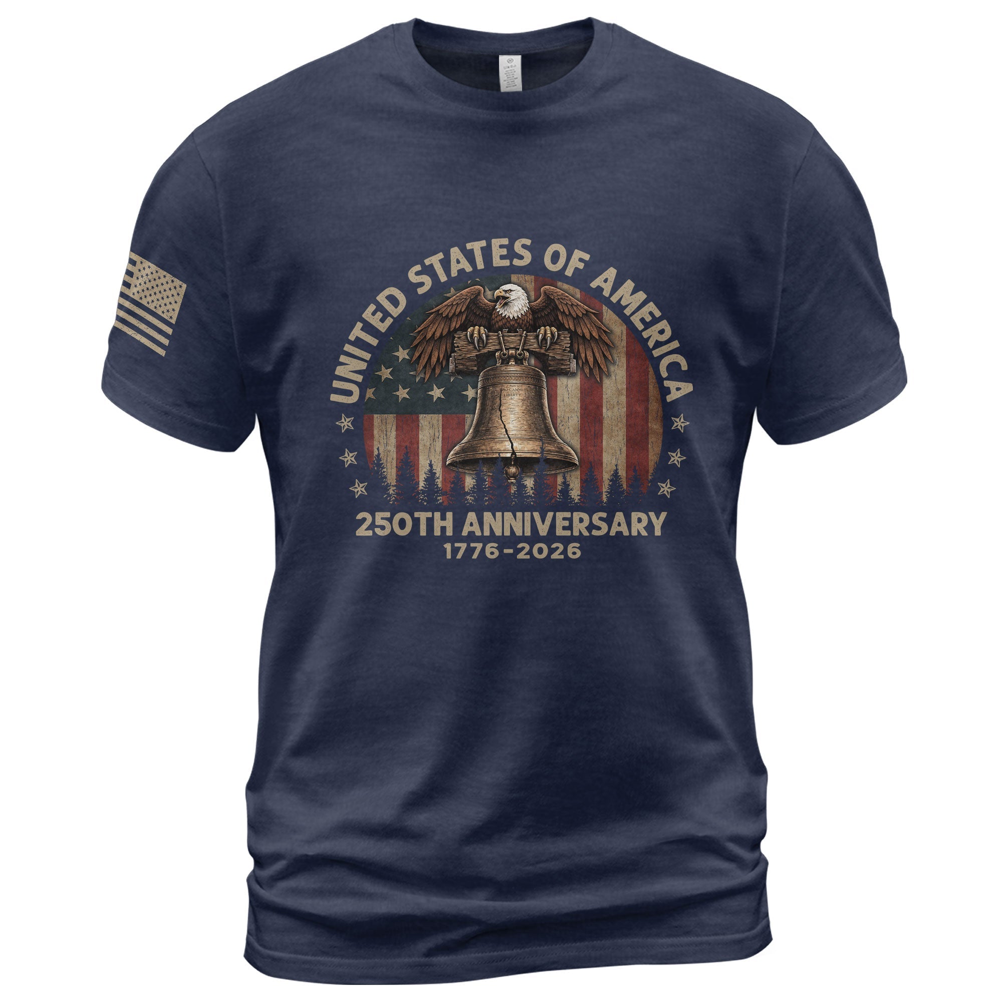 United States of 250 Years America Anniversary Shirt 1776-2026 Eagle Liberty Bell Patriotic