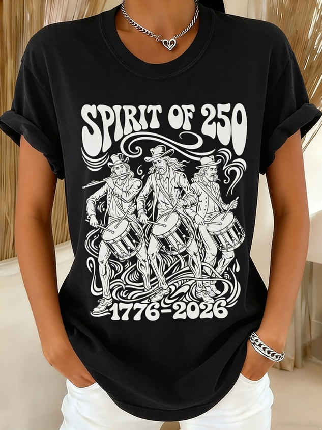 250th anniversary Cotton Casual Regular Fit T-Shirt