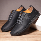 Casual Men's Shoes Large Size Hand-sewn Peas Shoes Business Retro Soft Sole Men's Shoes